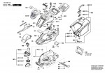 Bosch 3 600 HB9 002 Universalrotak 470 Lawnmower 230 V / Eu Spare Parts